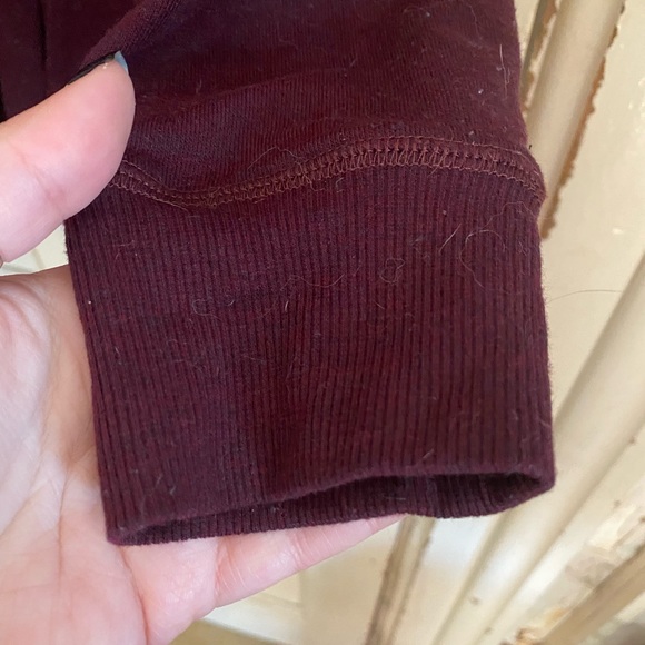 Sherpa cardigan - burgundy - Picture 6 of 7